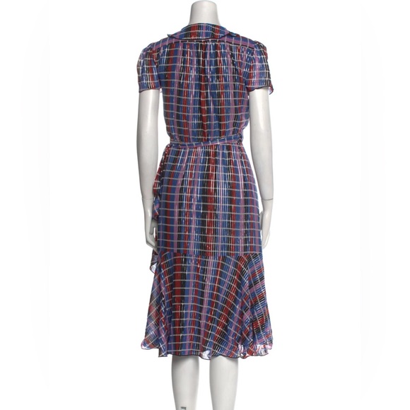 WAYF metallic wrap dress - Picture 8 of 8